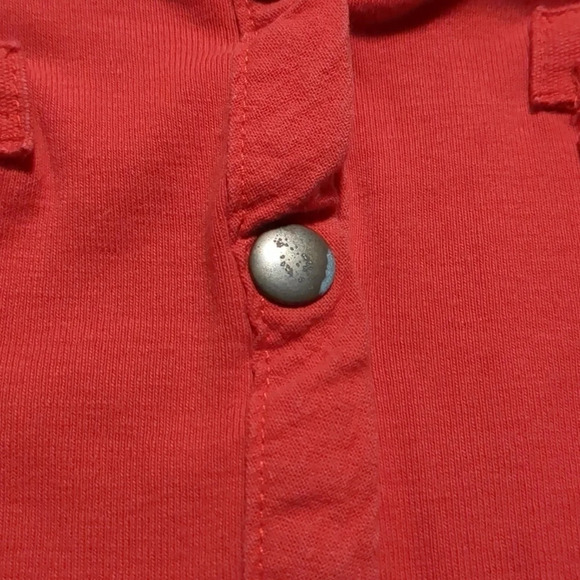 Le Grenier Sleeveless Work Shirt Red S - Picture 8 of 8